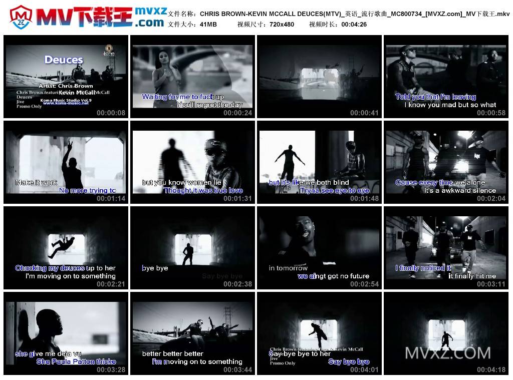 CHRIS BROWN-KEVIN MCCALL DEUCES(MTV)_英语_流行歌曲_MC800734